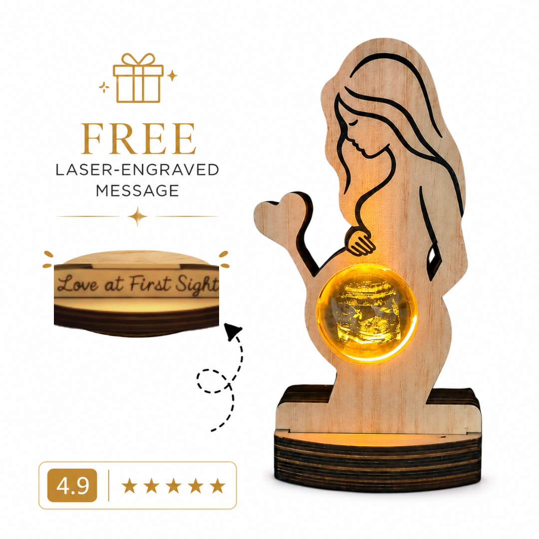 Personalized 3D Crystal Ball Pregnancy